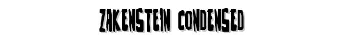 Zakenstein Condensed font